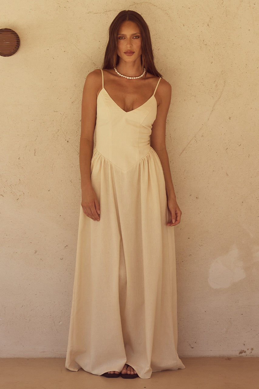 Sand maxi dress