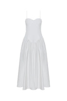 ivory midi dress