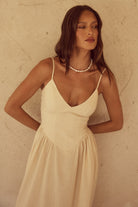 Sand maxi dress