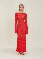 red knit dress