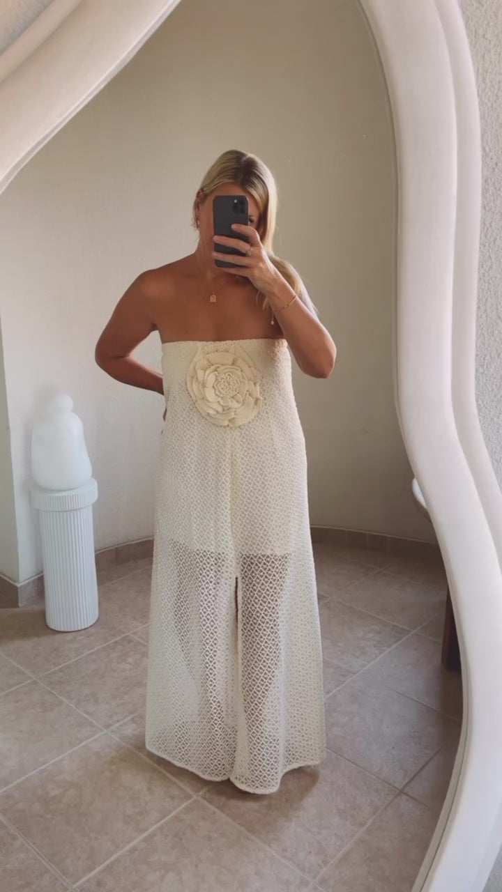 Crochet maxi dress